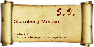 Steinberg Vivien névjegykártya